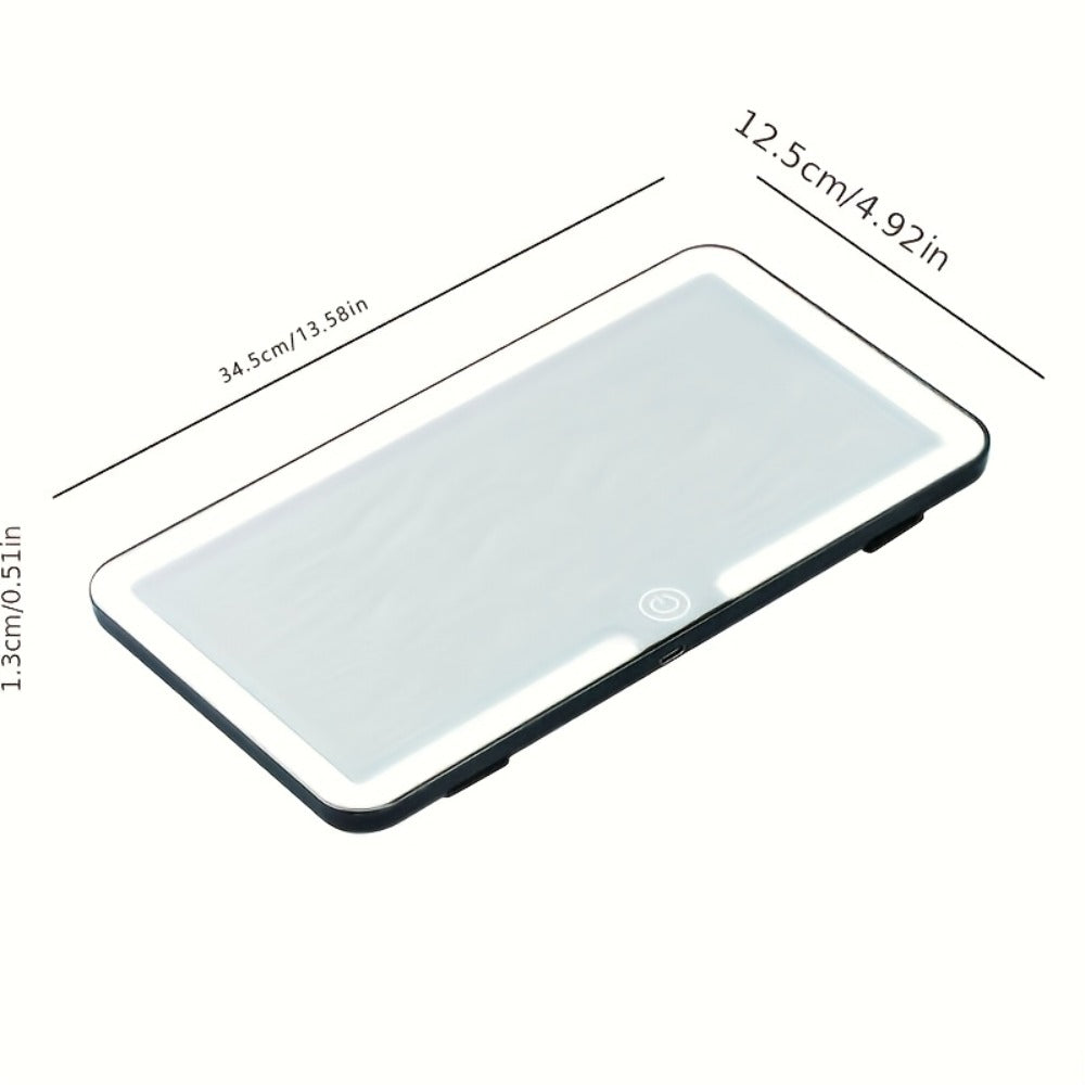 LED Car Vanity Mirror with Lights for Sun Visor, for Daily Driving, Commuting and Road Trips — image 5