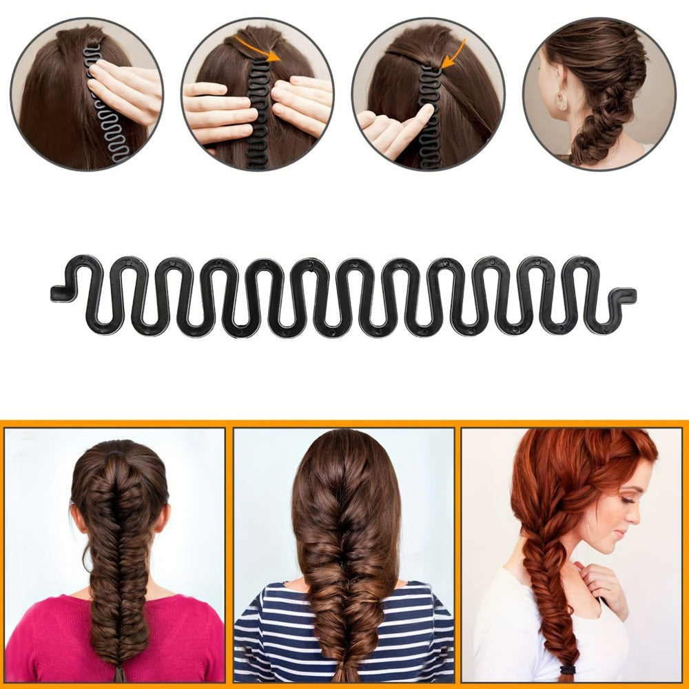 Hair Accessories 81-Piece Styling Kit with Bun Makers, Curlers, Clips, Pins and Braiding Tools — image 5