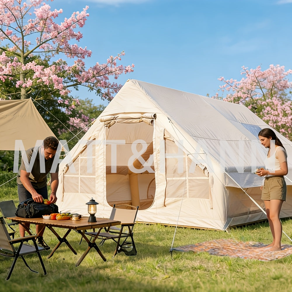 Inflatable Camping Tent 4-8 Person Air Cabin Glamping UV Protection for Garden, Patio and Yard Use — image 4