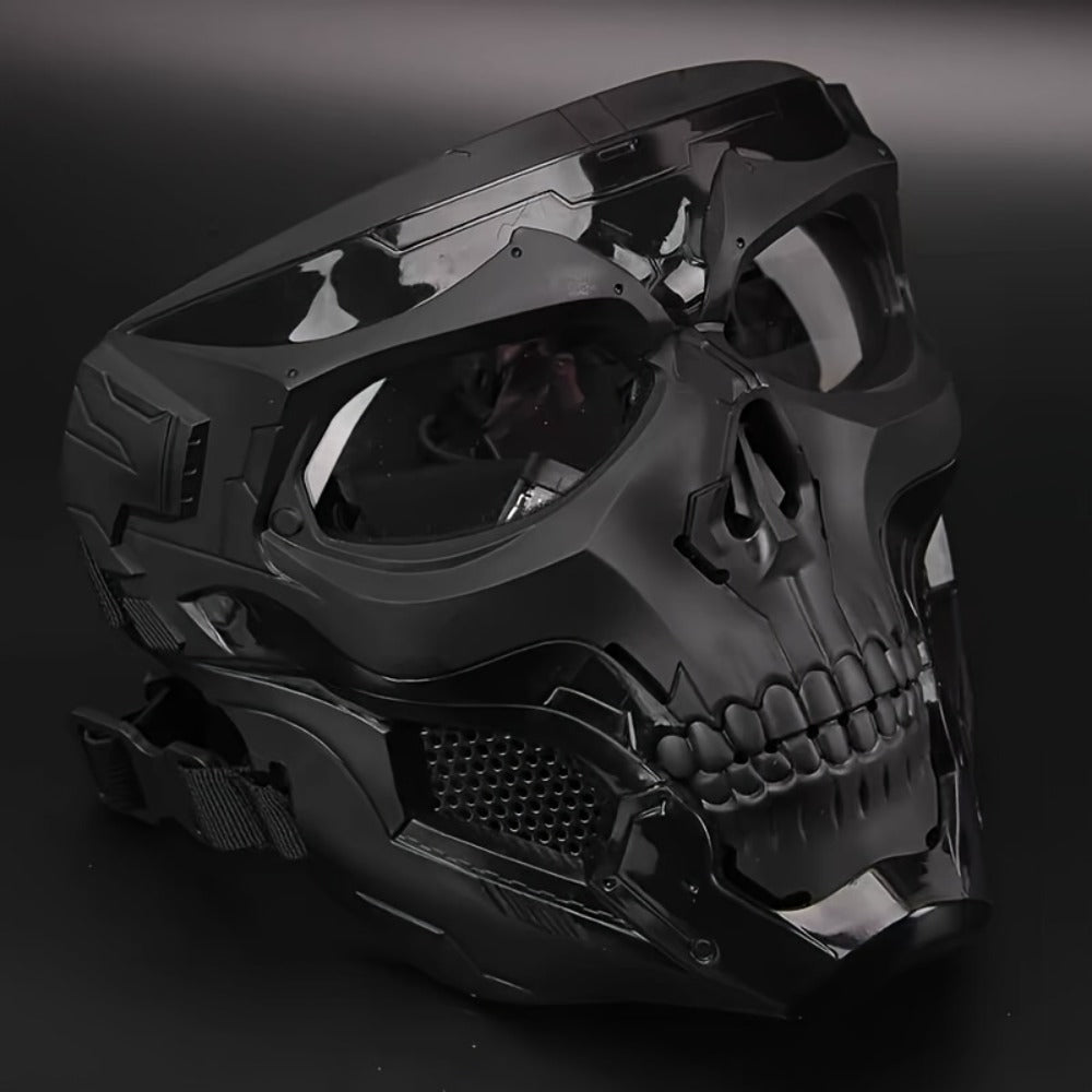 Costume Accessories Tactical Helmet and Skull Mask Set with ABS Shell, Adjustable Dial and Black Finish — image 8
