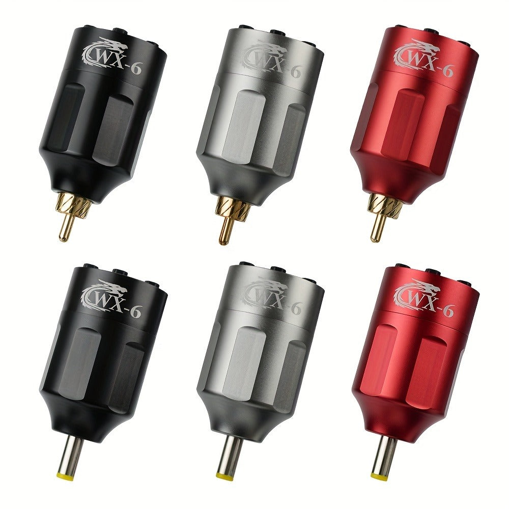 WX-6 Rechargeable Tattoo Power Supply with LED Display and Four RCA or DC Color Configurations — image 1