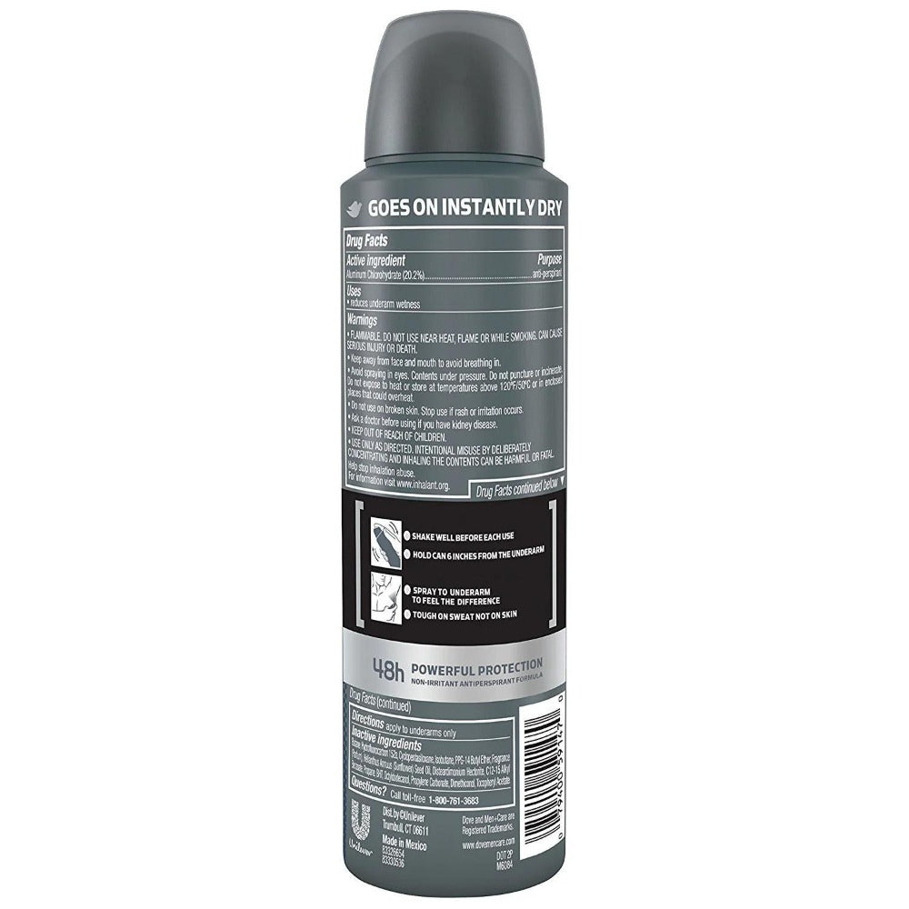 Dove Men+Care Invisible Dry Antiperspirant Spray, 150 ml Cans in Three-Pack with 72H Label — image 6