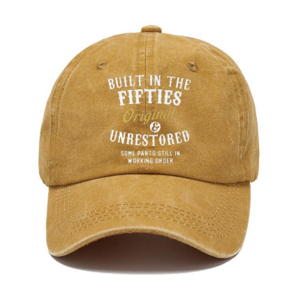Washed Cotton Printed Distressed Vintage Dad Men's Baseball Cap