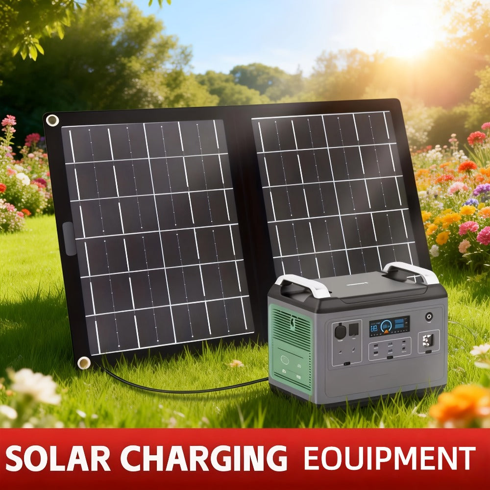 30W Foldable Solar Charging Panel – 2-in-1 Portable Design, USB Port, Fast Charge for Smartphones, Tablets & Action Cameras —