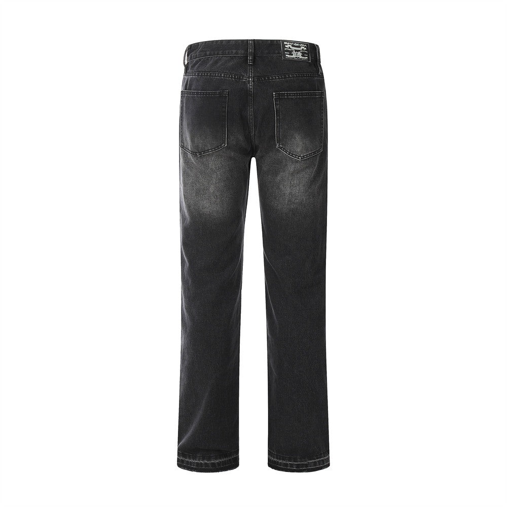 Vintage Fashion Denim Trousers For Men