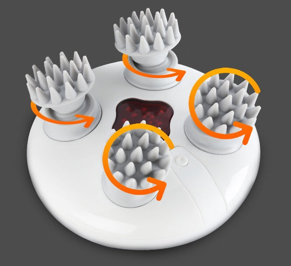 Cross-border New Intelligent Kneading Electric Head Massager