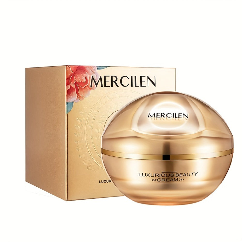 Face Cream Ganoderma Cordyceps Formula with Hyaluronic Acid, Glycerin and Golden-Tone Bottle — image 10
