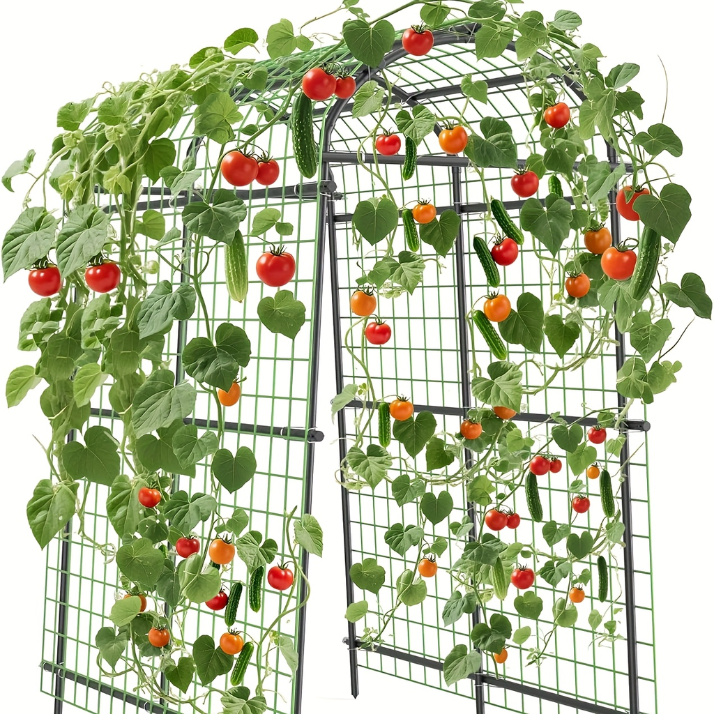 Climbing Arch Trellis 7.5ft Adjustable Metal Grid Garden Archway — image 6