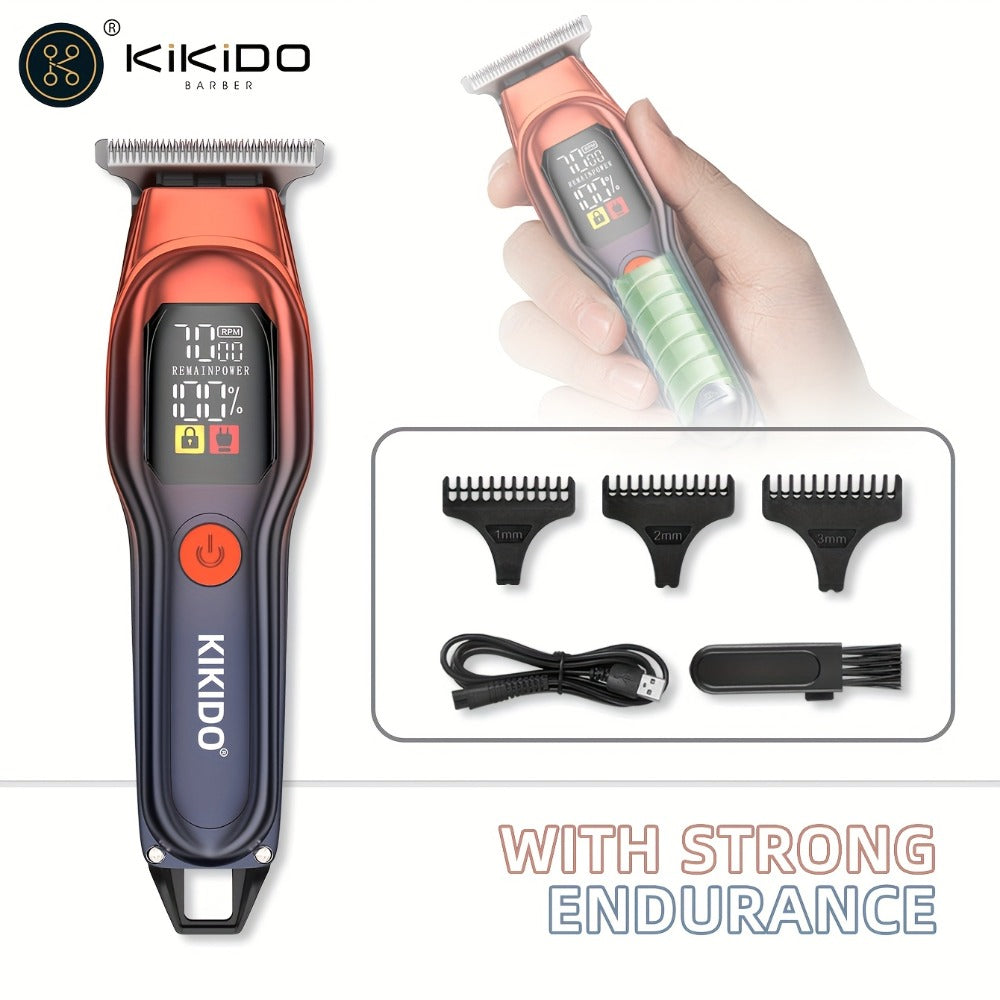 Hair Clippers & Trimmers KIKIDO KK-A2 T-Blade Model with LCD Display, USB Charging and Three Guide Combs — image 11