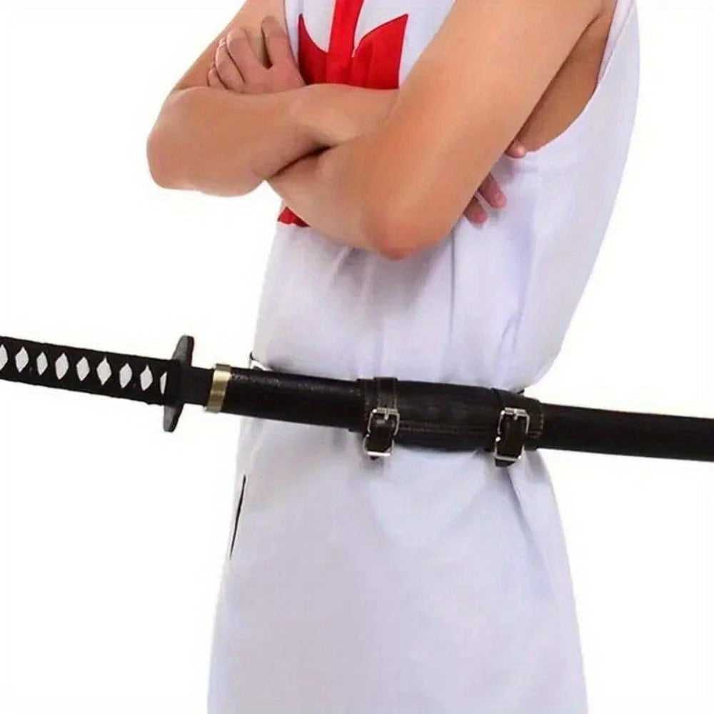 Sword Belt Holster with Dual Buckle Loops in Black or White for Katana-Style Costume Props — image 28