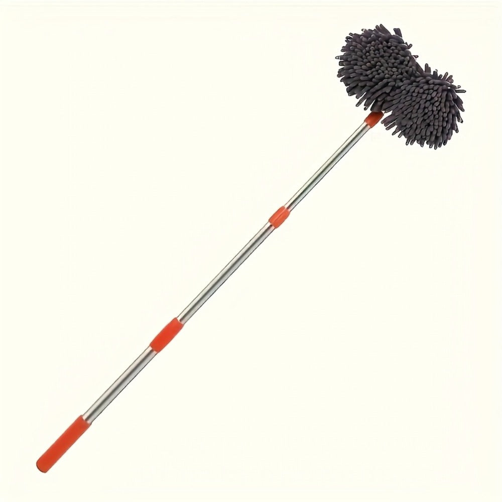 Car Wash Mop with Three-Stage Extension Handle, Rotating Microfiber Head and Replacement Head Option — image 12