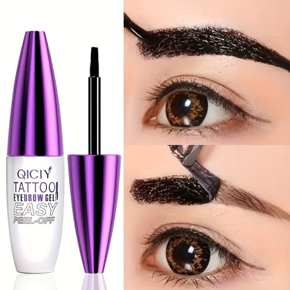 Eyebrow Tint Gel 4-Pack Semi-Permanent Tattoo Brow Gel Peel-Off, with Plant-Based Squalane, 4 Shades for All Skin Types — ima