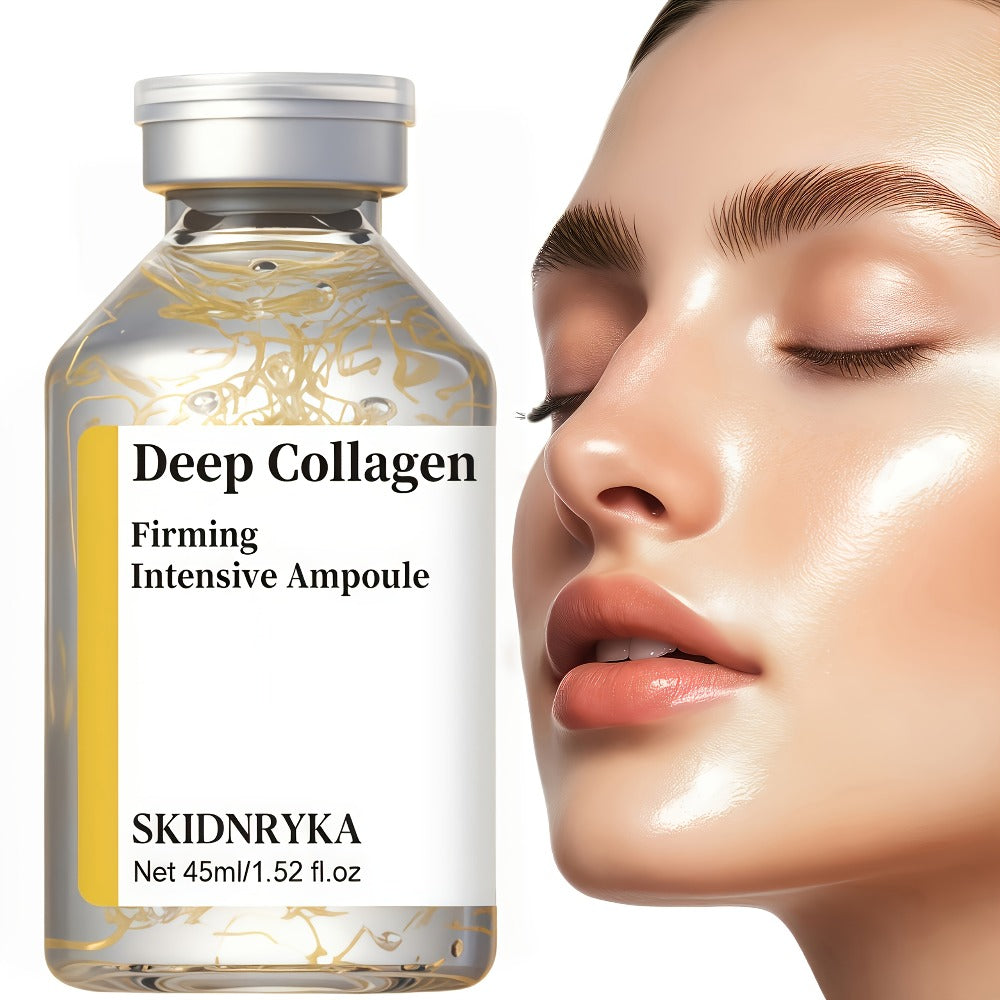Face Serum SKINDRYKA Collagen, Hyaluronic Acid and Niacinamide in a 1.52oz Glass Dropper Bottle — image 1