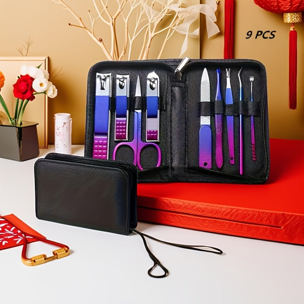 Manicure Set 9 18 30 60pcs Professional Nail Clipper Pedicure Kit Portable Travel Grooming Tools – Cuticle Trimmer Nail File 
