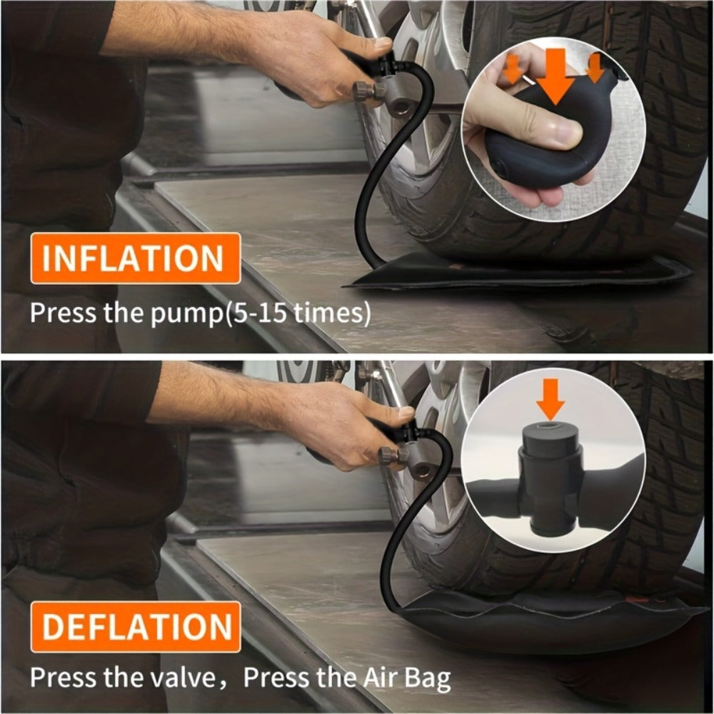 Car Air Wedge Pump Bag 3-Pack – Blue Auto Body Restoration Airbag Tool for Door Panel Opening, Lock Picking & Dent Repair | N