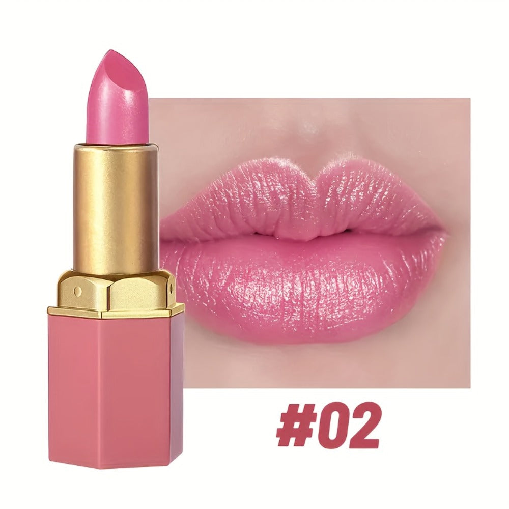 Lipstick Set, Vivid Veu 6-Piece Glossy Cream Bullet Collection with Pink, Rose, Berry and Mauve Colors — image 7