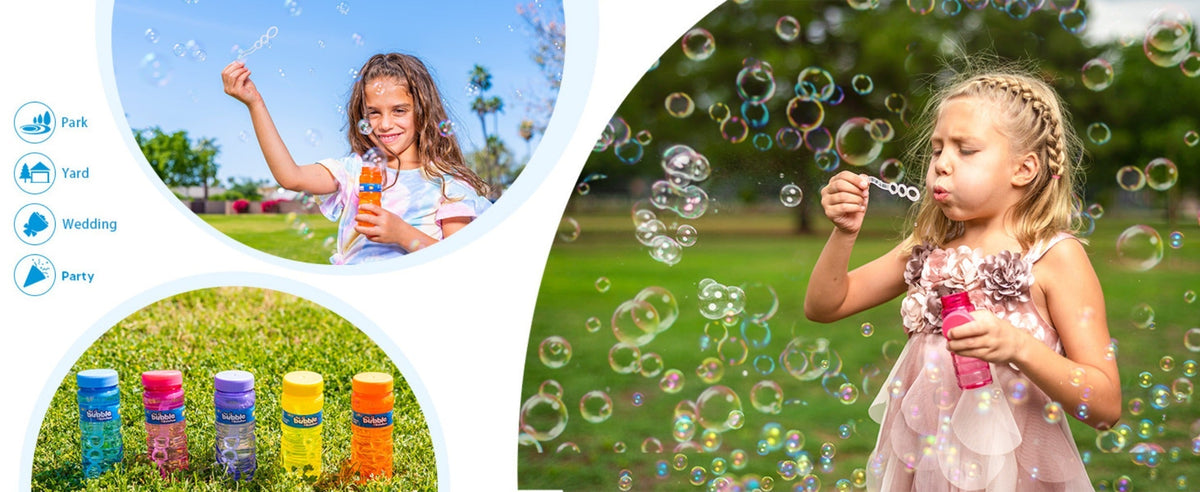 Party Favors Bubble Bottles with Wands, 4 oz Each in 6-, 12- or 24-Piece Event Packs for Celebrations — image 11