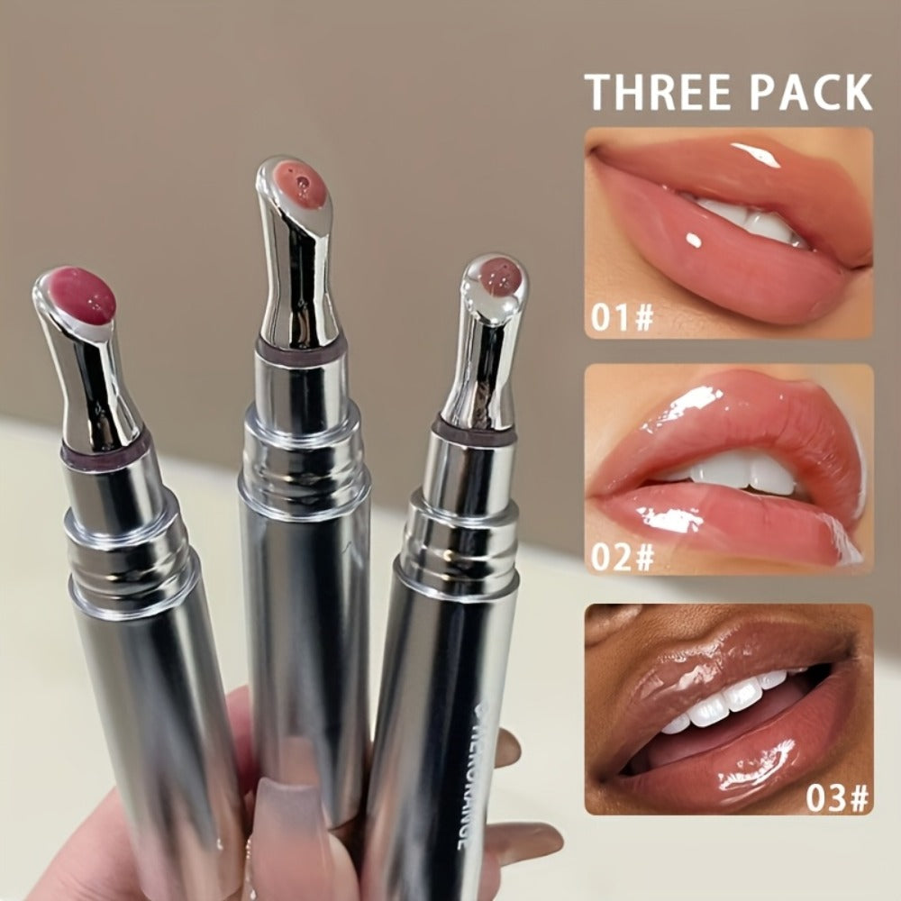 Tinted Lip Gloss Set 6pcs Plumping Vibrant Shine, Non-Drying Glossy Lip Balm for All Seasons, Festival Party Makeup — image 1