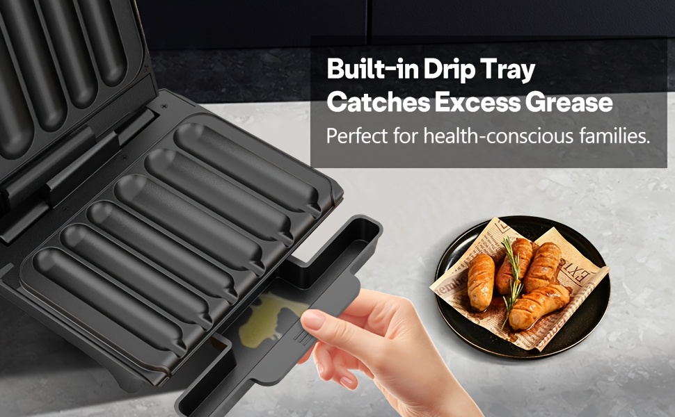 Hot Dog Machine in an Electric Design with Drip Tray for BBQ Parties — image 7