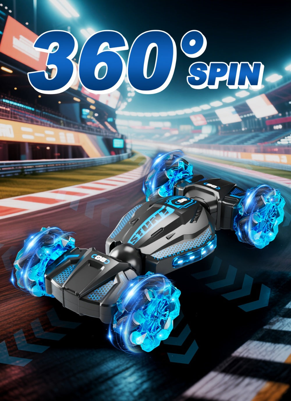 Remote Control Car Stunt Racer with Dual Remotes and LED Lights — image 13