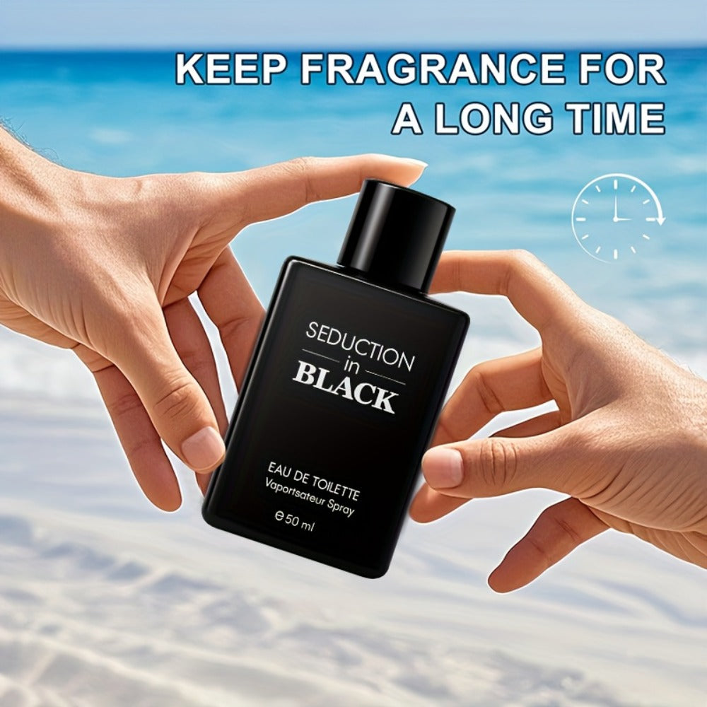 Woody Cologne for Men Long Lasting Eau de Toilette 50ml Propylene-Free Masculine EDT Spray Sensitive Skin Safe Daily Dates Gy