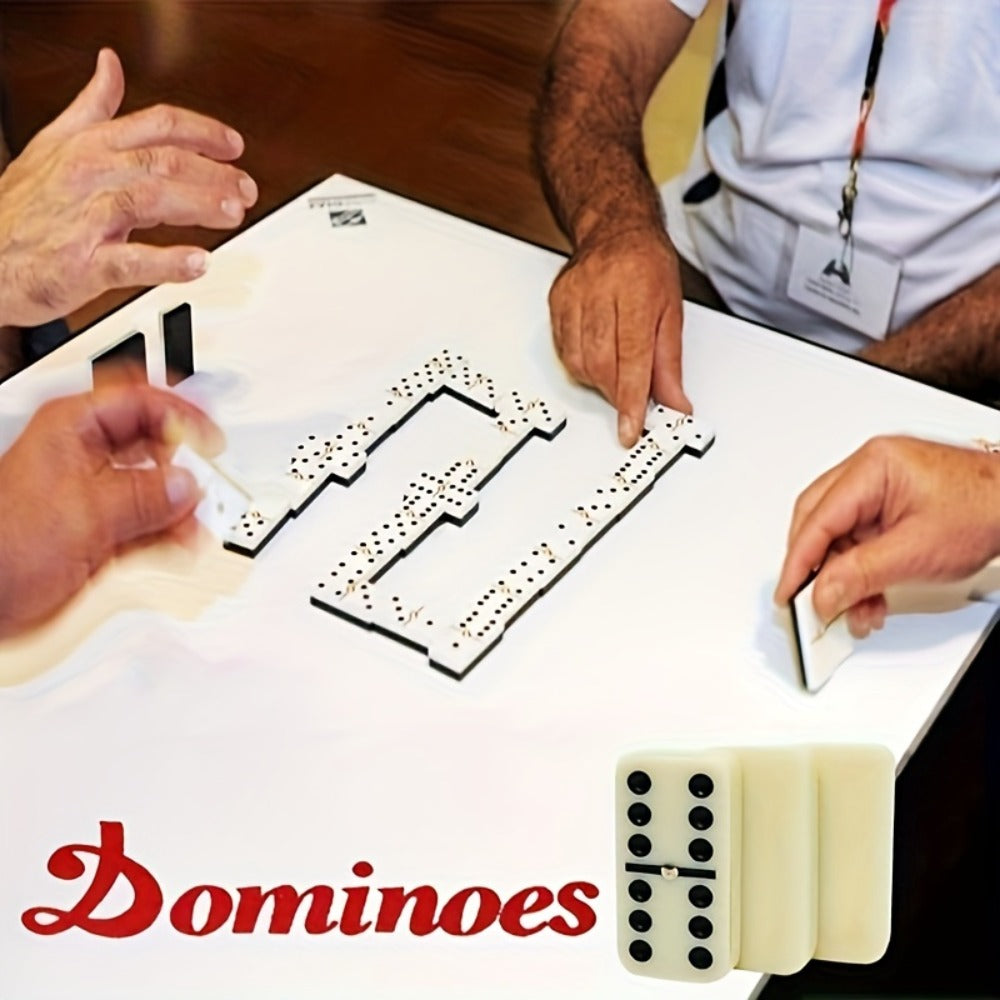 Double 6 Dominoes Set 28pcs in Wooden Case – Classic Family Board Game for Game Night Gatherings Kids Adults Gift — image 4