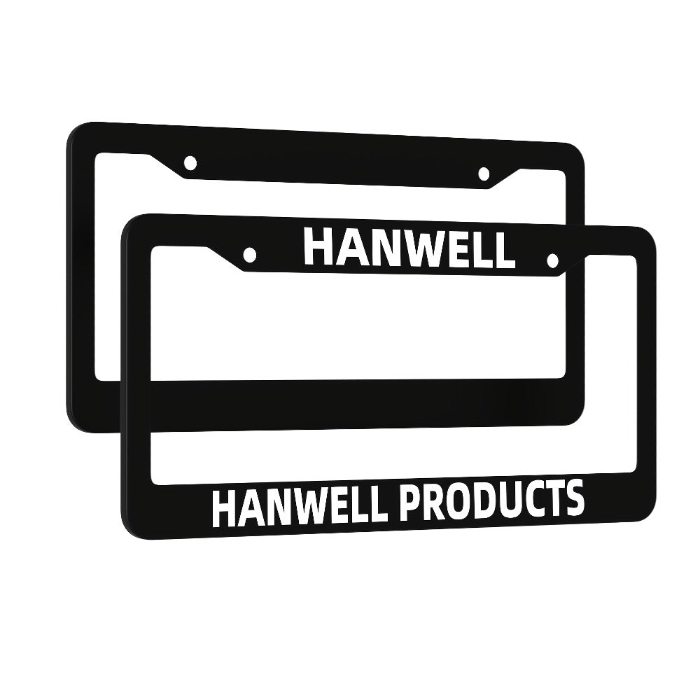 Custom License Plate Frame – 6 Font Styles, Heavy-Duty Weather-Resistant Car Tag Holder, Personalized Front & Rear License Pl