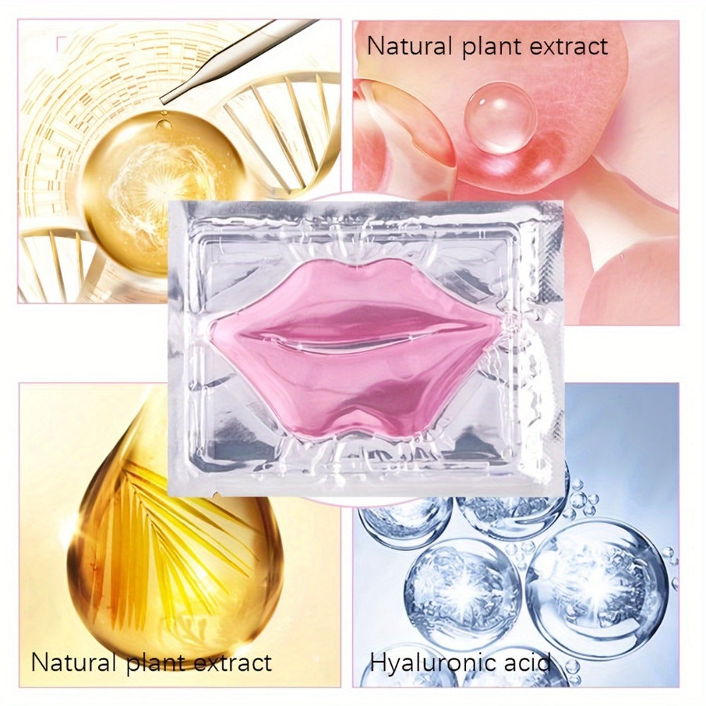 Hyaluronic Acid Eye & Lip Mask Patches, Overnight Sleeping Mask Set for Deep Moisture, Anti-Dry, Plumping & Smoothing — image
