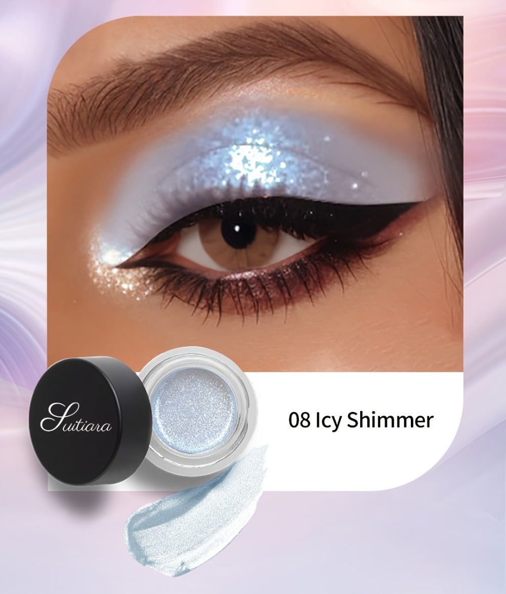 Jelly Gel Eyeshadow 2 Pack Sunset Copper Shimmer High Gloss Metallic Finish Fade Resistant, for Makeup, Travel and Everyday V