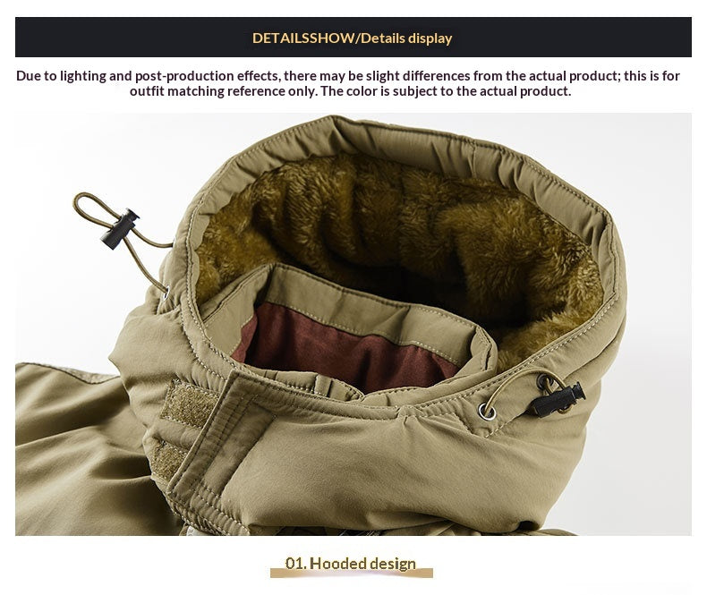 New Autumnwinter Mens Insulated Tactical Jacket
