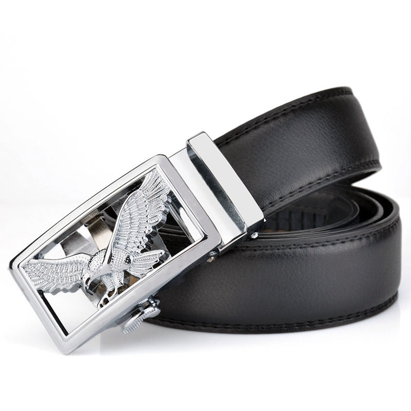 Mens Automatic-Buckle Business-Casual Belt