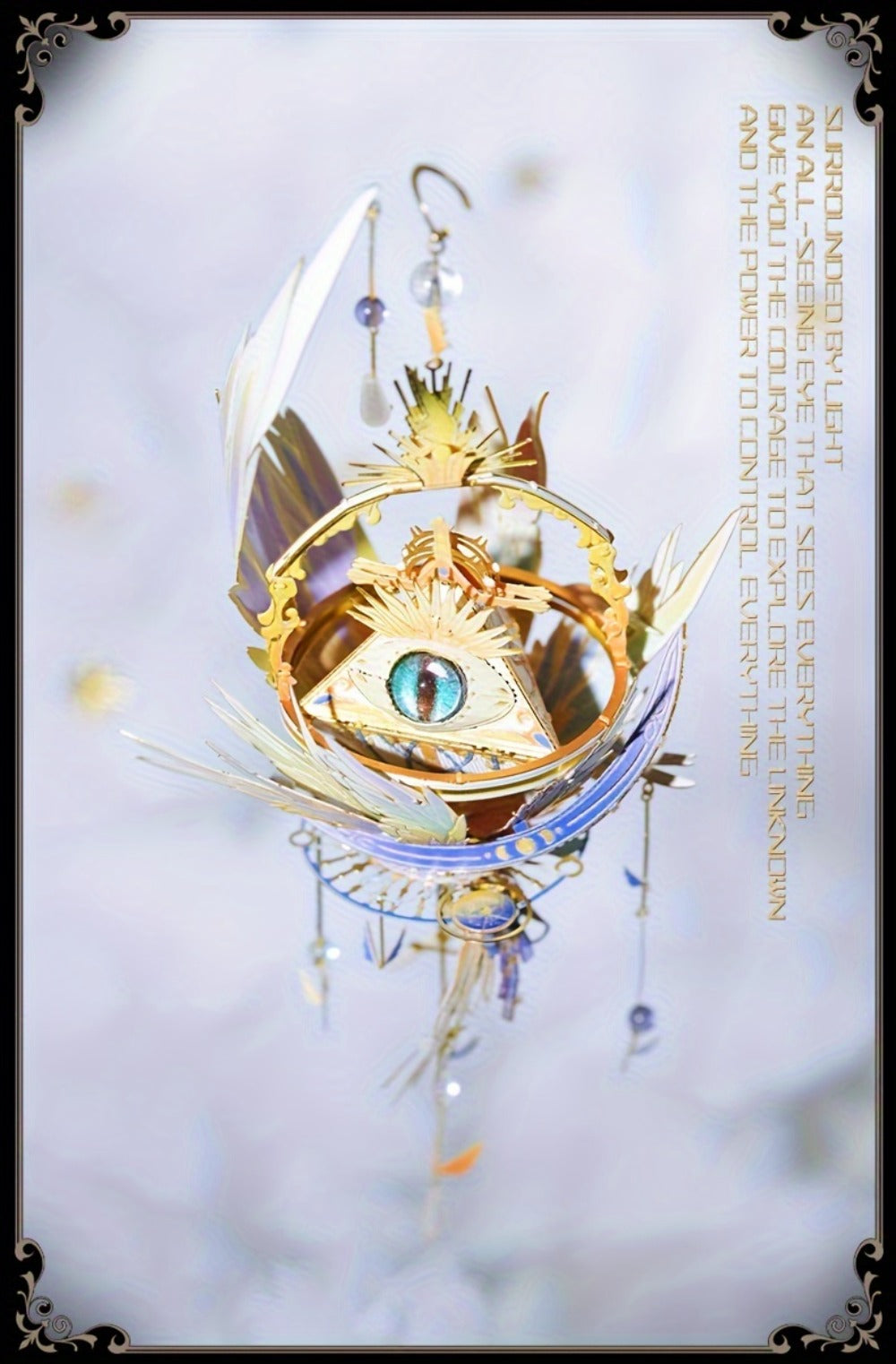 3D Metal Puzzle Model Kit, God's Eye & Angel's Eye MU Assembly, Laser-Cut DIY Craft, Artistic Home & Office Decor — image 19