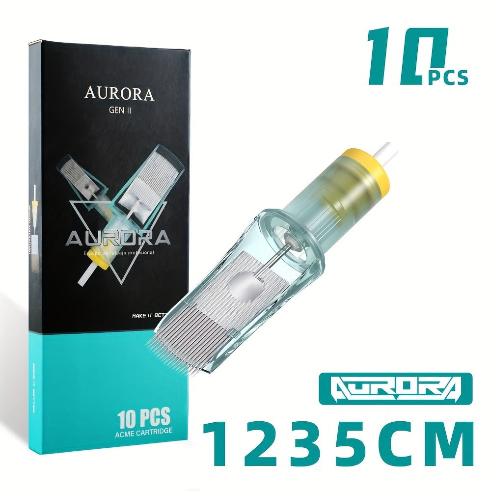 Tattoo Cartridge Needles with Aurora II Label, 10-Pack Curved Magnum Choices from 1229CM to 1249CM — image 5