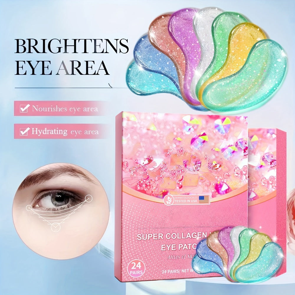 Multicolor Under-Eye Patch Set with Eight Pictured Colors and a Sealed 24-Pair Checkout Box — image 5