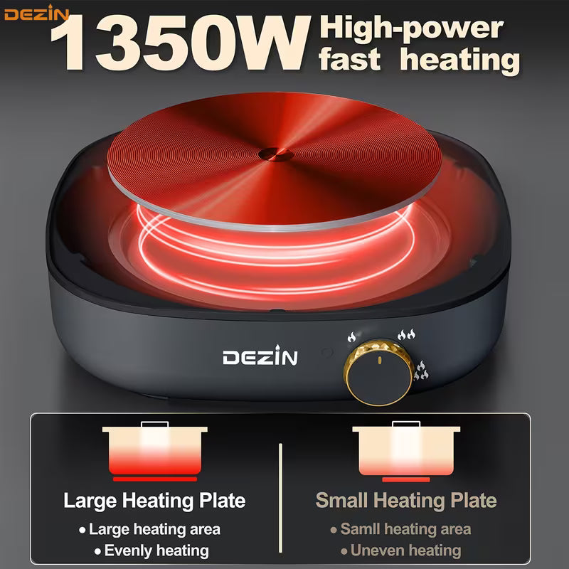 1.06-Gallon Dual-Temp Electric Hot Pot with Divider