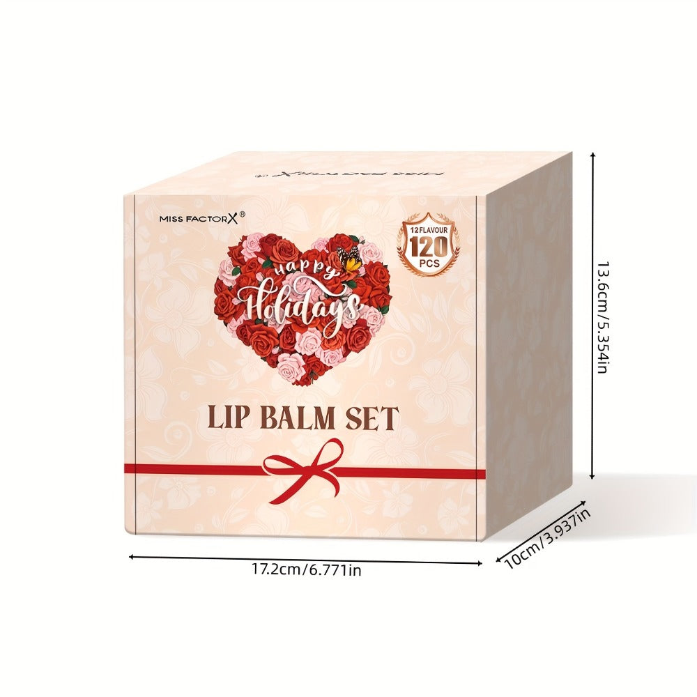 Lip Balm 120-Piece Bulk Set with 12 Flavors, Glossy Twist-Up Tubes and Divided Gift Box Packaging — image 5
