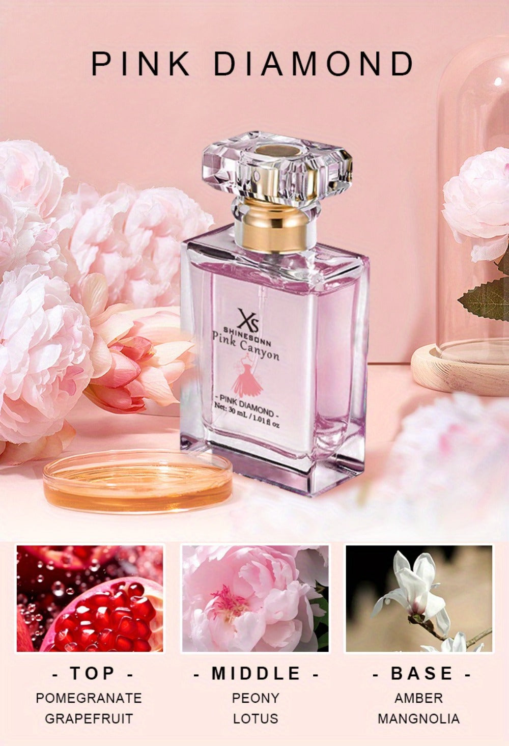 Women's Perfume Pink Canyon Eau de Parfum 1 oz with Pomegranate, Peony and Warm Amber Notes — image 14