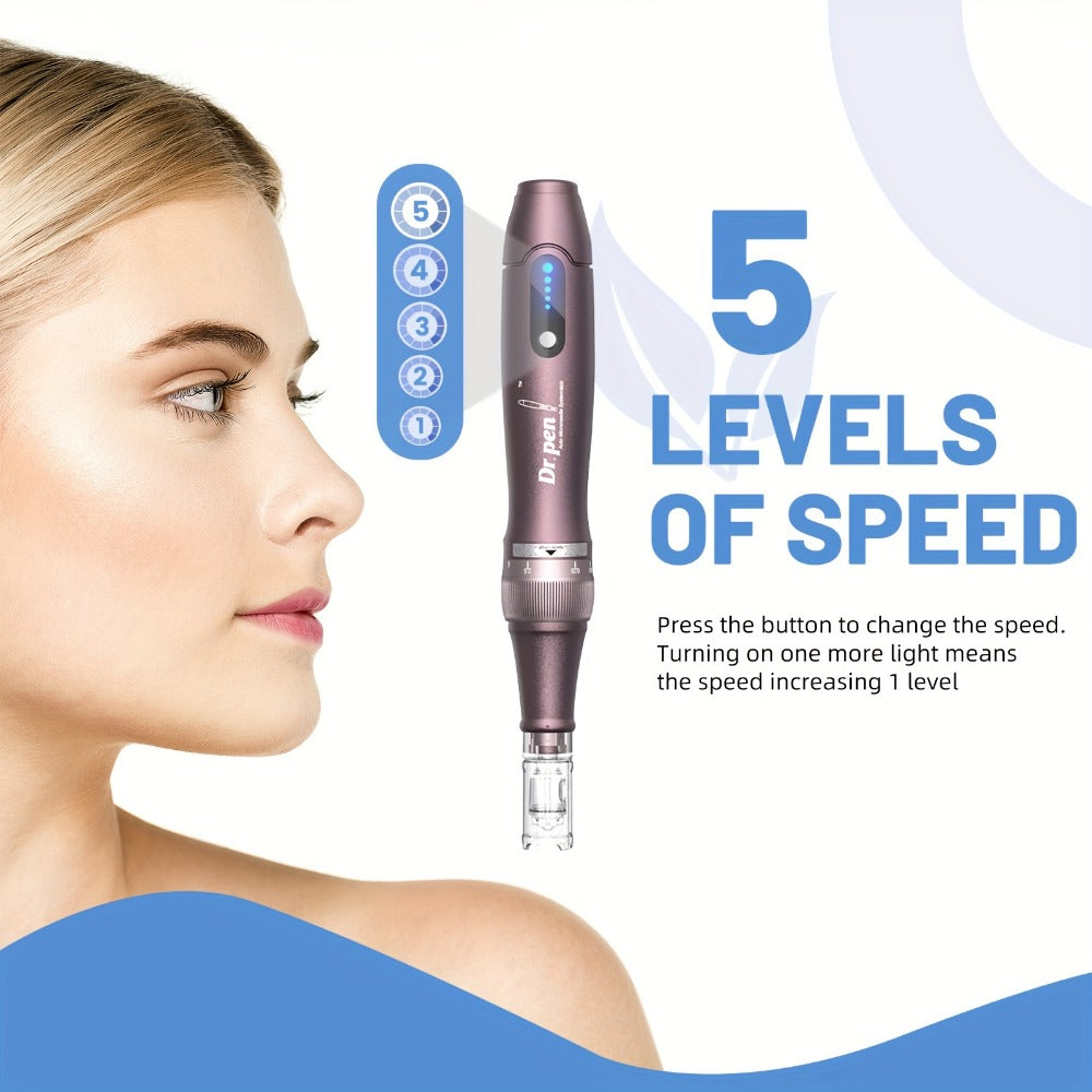 Microneedling Pen Kit with 10PCS 0.25mm Cartridges for Personal Care — image 3