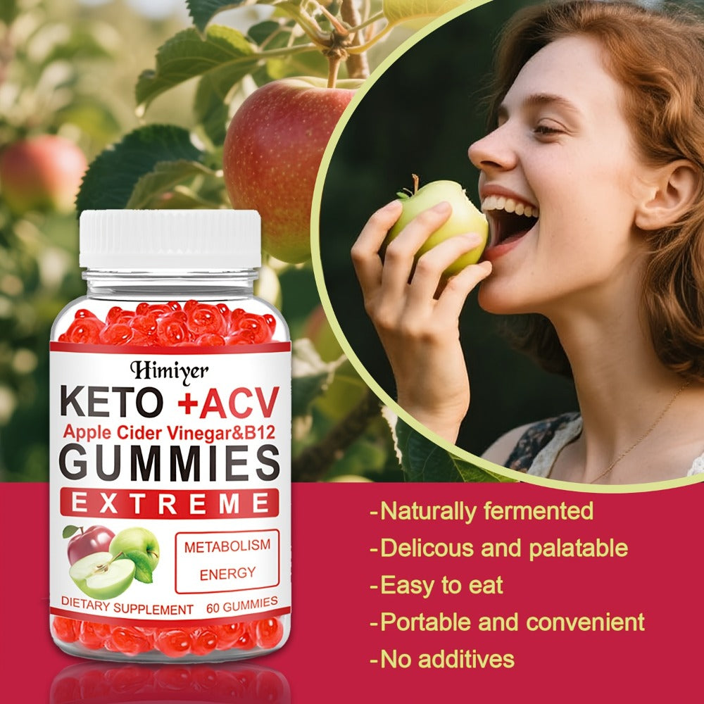 Keto ACV Gummies with Pomegranate Beet Juice B12 Vitamin C Vegan 60 Count for Women Men for Bath Time, Home Spa and Personal 