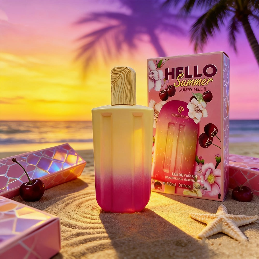 Perfume for Women in 3.38 oz Popsicle Bottle with Tropical-Fruit Profile and 2 Gradient Colors — image 3