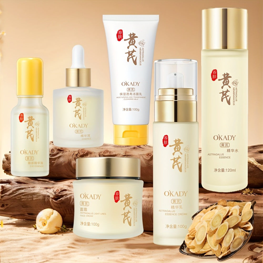 Astragalus Skincare Set 6pcs Antioxidant, Face Cream Essence Cleanser Toner Eye Cream Sleep Mask — image 11