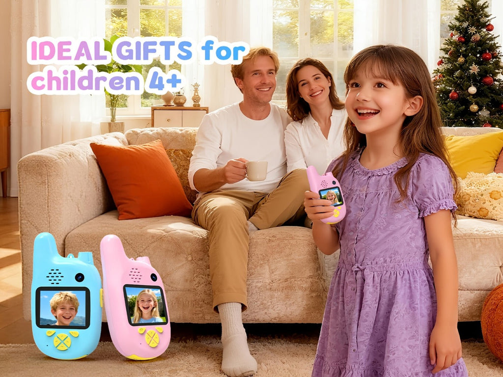 Walkie Talkies, Kids Video 2 Pack Video Call, Voice Changer & Dual Camera, Long Range Outdoor Toy — image 14
