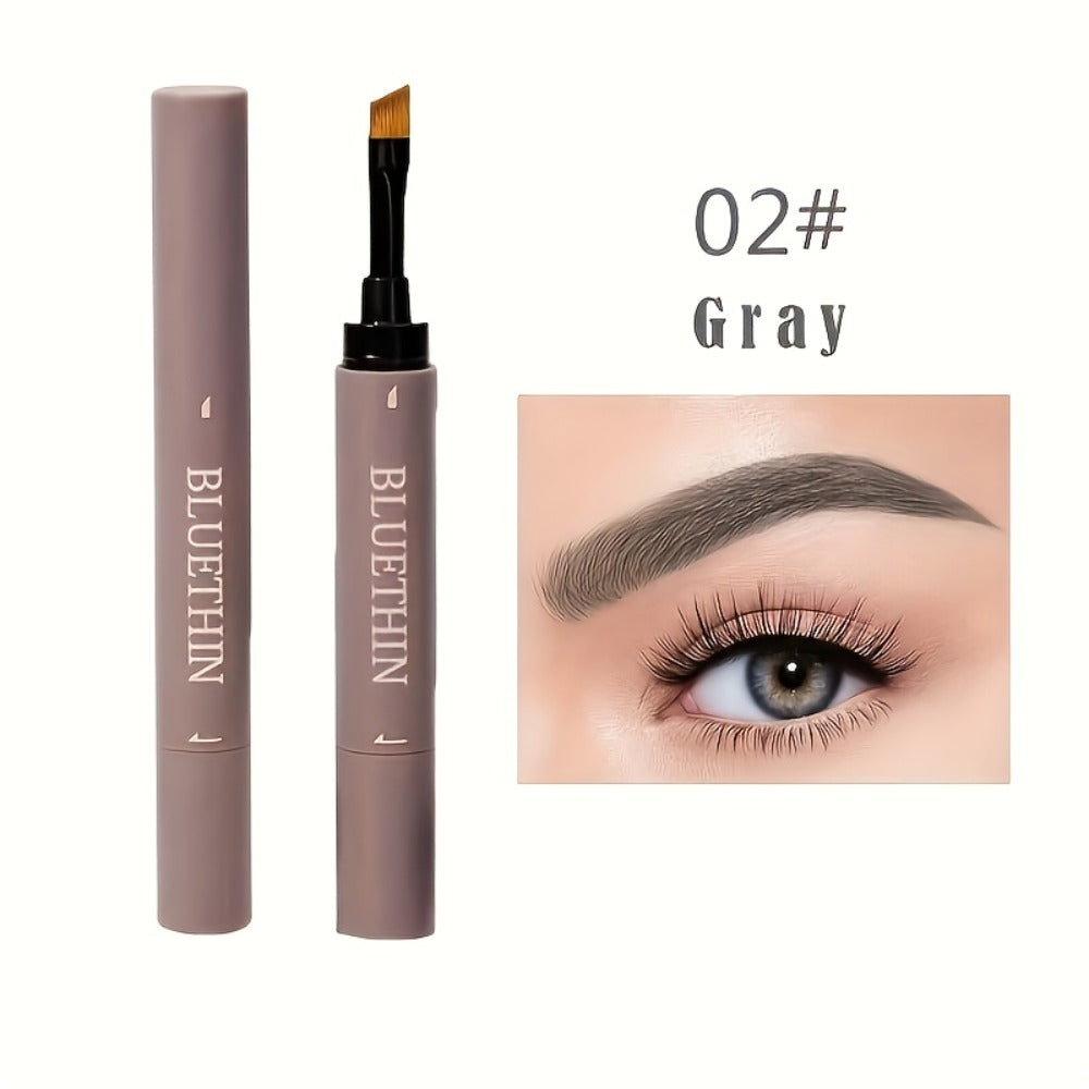 Waterproof Eyebrow Pencil Dual Ended with Angled Tip Flat Tip & Spoolie Brush Smudge Proof Long Lasting Brow Definer for Wome