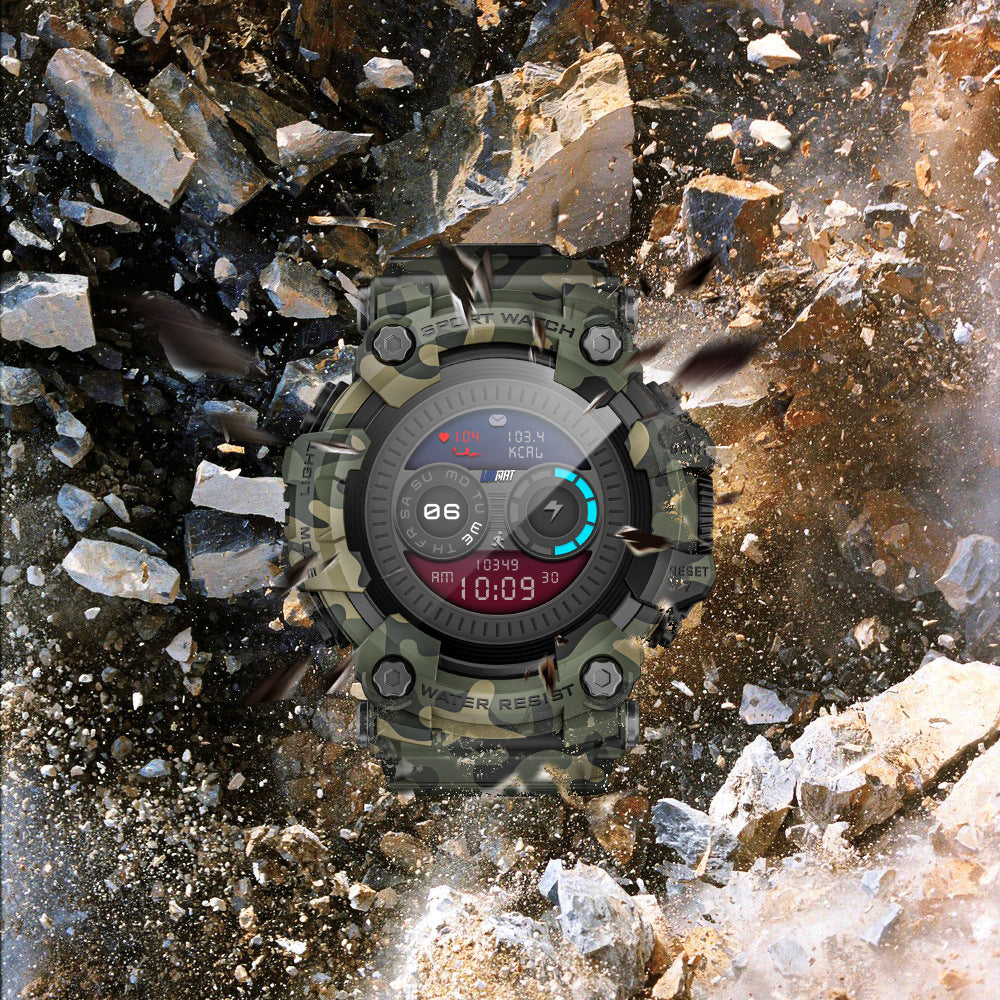 Outdoor Smartwatch With Bluetooth Calling Compass Flashlight And Sports Features