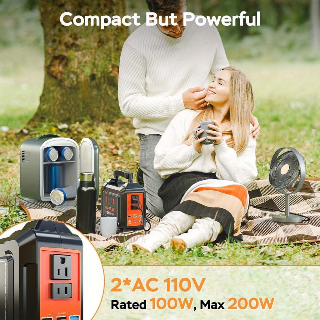 Portable Power Station 296Wh 300W with Eight Outputs, Dual AC Outlets, USB-C and Optional Solar Panel — image 16