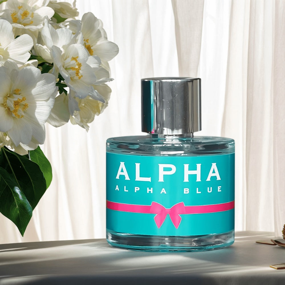 Perfume for Women Alpha Blue 100ml EDT Spray with a Sweet Floral Fragrance Profile in a Distinctive Bottle Presentation — ima