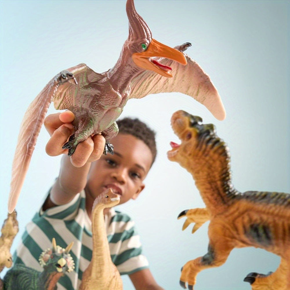 Toddler Dinosaur Figures with Educational Book, 6 Jumbo Realistic Dinosaur Toys for Toddlers 1+ Years — image 5