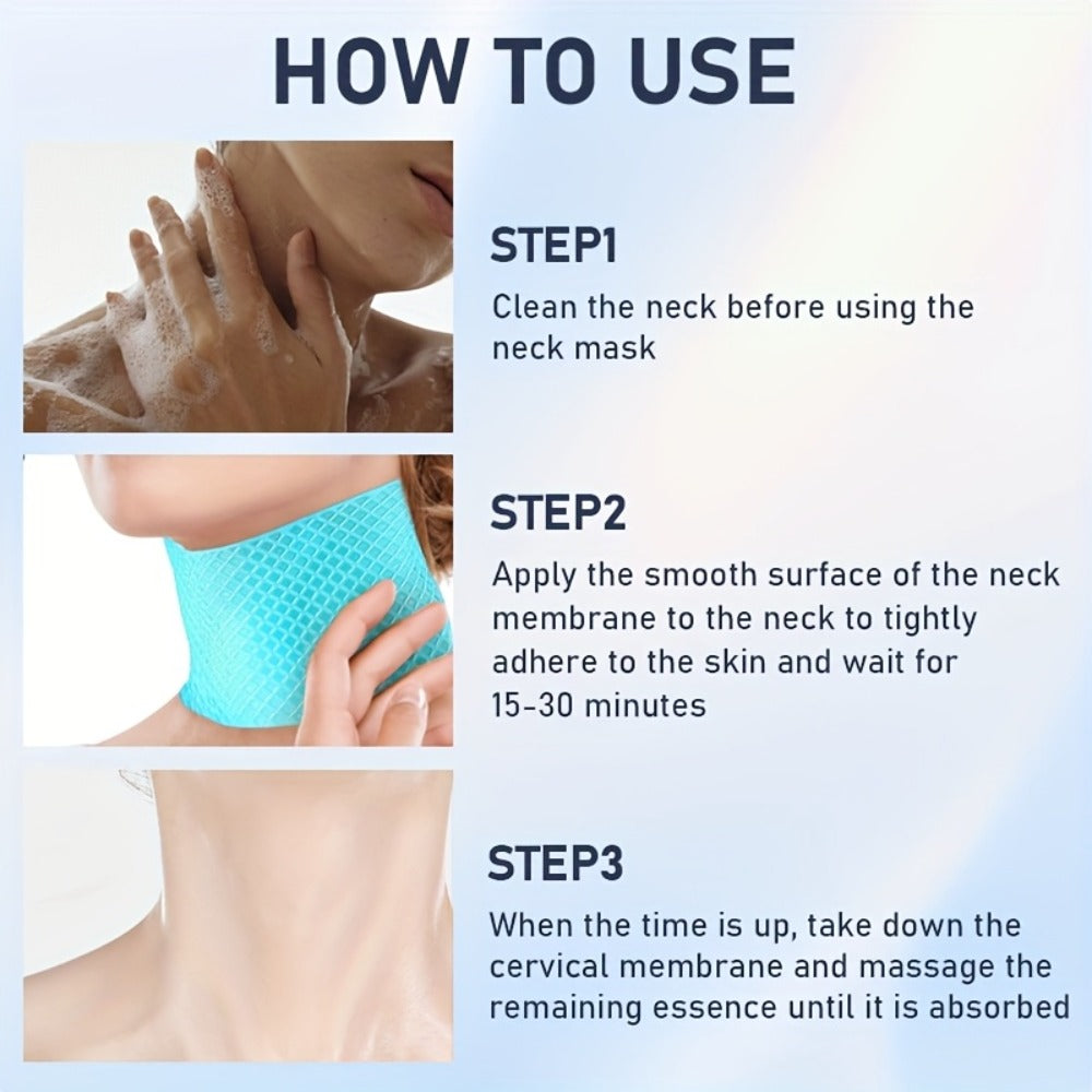 Neck Mask Patch 5pcs & Lifting, Bio Collagen, Bee Venom & 4-in-1 Retinol Gel Patch, Reduces Wrinkles & Sagging — image 8