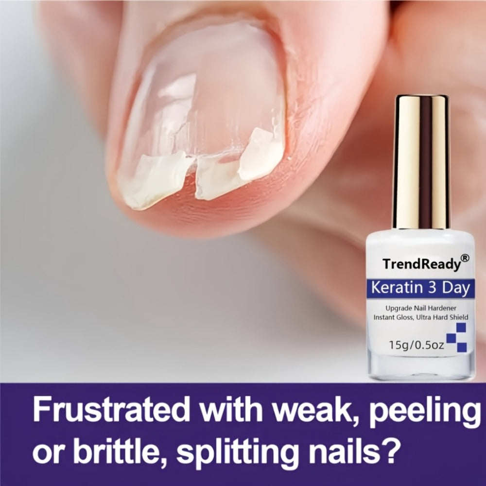 Nail Hardener for Weak Brittle Splitting Nails 2 Pack – Fast Drying White Nail Strengthener with Vitamin E — image 7