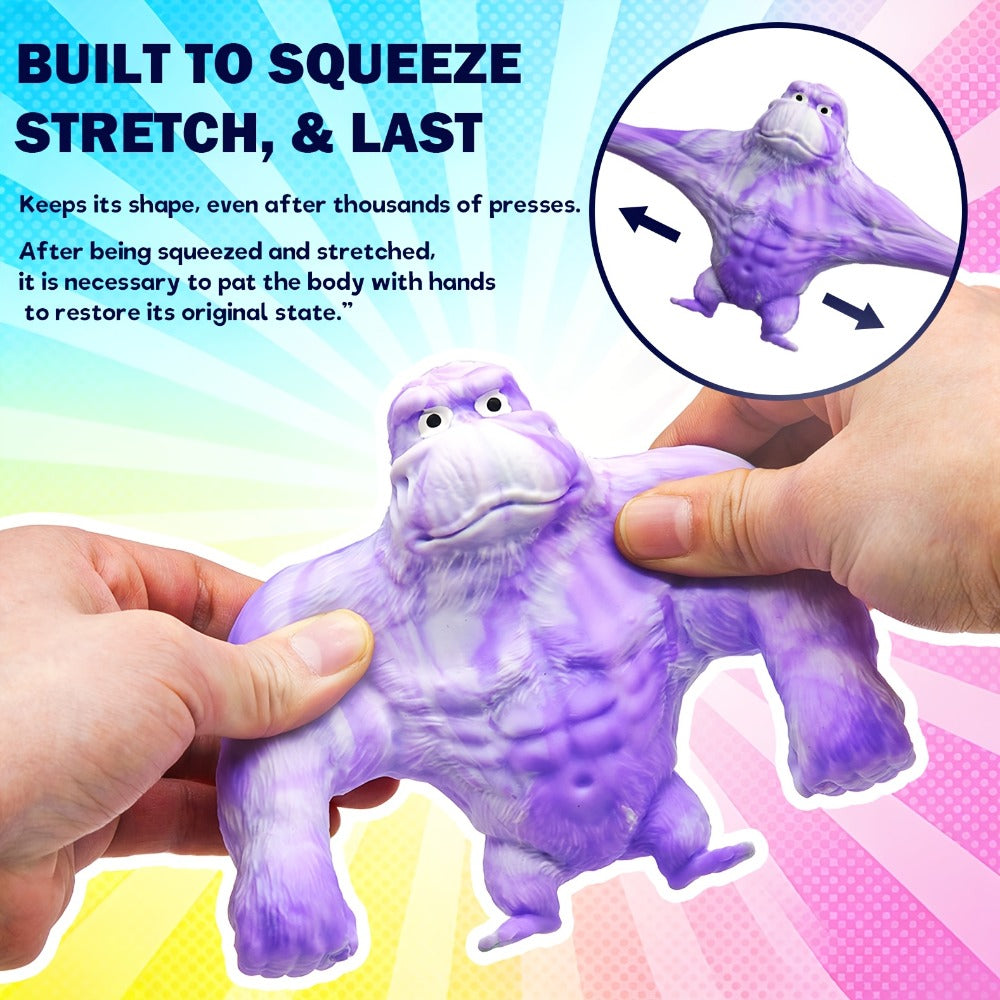Stretchy Gorilla Fidget Toy Squishy Squeeze Monkey, PVA Sponge Sensory Stress Toy for Kids & Adults — image 5